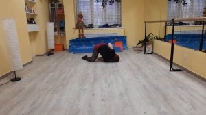 Кувырок медленно. Глубокая волна в партере. Юлия Маколкина. Студия «Аэлита-арт»