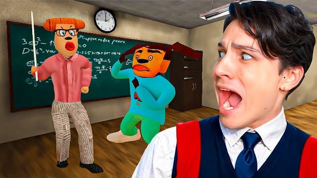 СБЕЖАЛ С УРОКА ВМЕСТЕ С ТИМОХОЙ ОТ ЗЛОЙ УЧИЛКИ!😱5 ночей с Тимохой 4: Школа (бета версия) смотреть онлайн