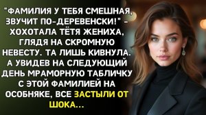 ИСТОРИИ ИЗ ЖИЗНИ|Родня жениха высмеяла мою простую фамилию|РЕАЛЬНЫЕ ИСТОРИИ|ЖИЗНЕННЫЕ ИСТОРИИ