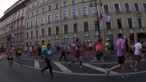 Марафон «Белые ночи» 2024. Старт кластера K на дистанции 42 км
