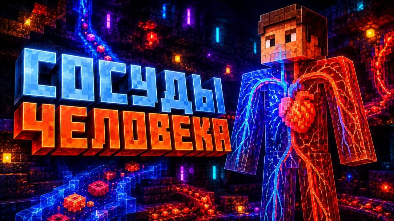 Сосуды человека | Лекция в Minecraft | MindCube Академия