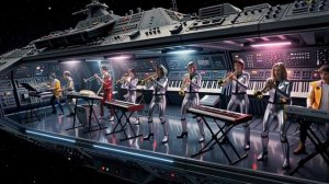 SPACEDISCO 1977 -  GALACTIC ORCHESTRA IN SPACE DISCO (Orchestra Spacedisco  70's Space Mix)