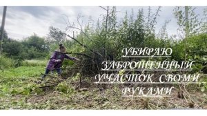 РАЗБИРАЮ ЗАБРОШЕННЫЙ УЧАСТОК СВОИМИ РУКАМИ. часть 4