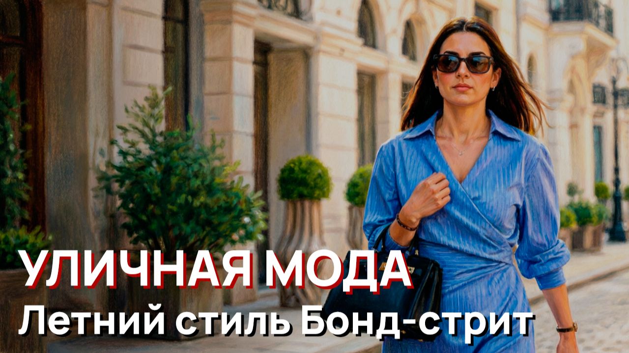 Уличная мода - Элегантный летний стиль Бонд-стрит, Лондон, Англия, 2026 смотреть онлайн