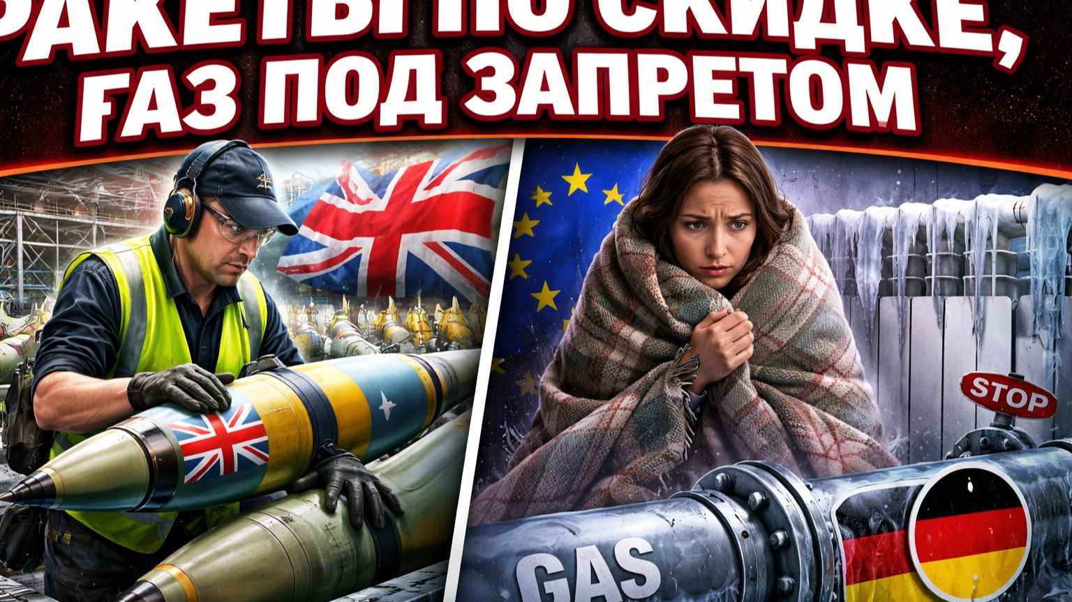 Лондон штампует дешёвые ракеты для Украины, а Брюссель запрещает российский газ смотреть онлайн
