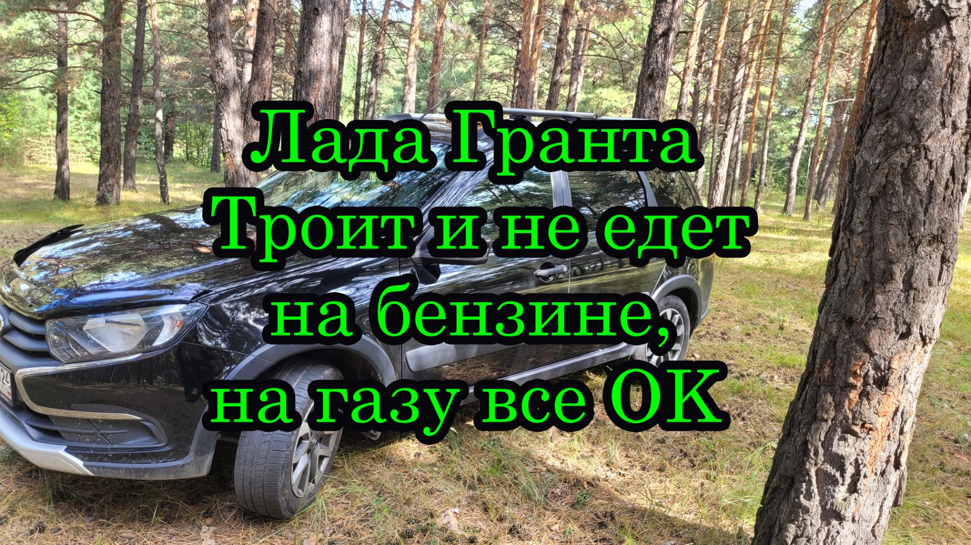 Лада Гранта троит и не едет на бензине, на газу все нормально.
