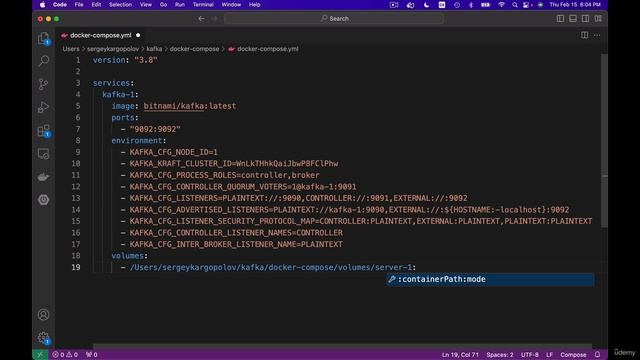 187 - Kafka Docker Container Volumes смотреть онлайн