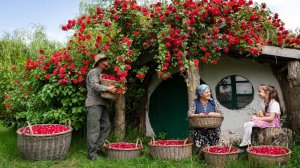 Жизнь в Деревне-  Сезон сбора роз – Готовим традиционные сладости из роз ...🌹