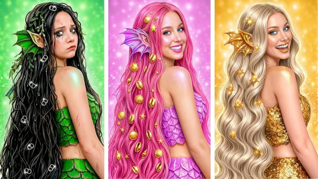 Бедная vs Богатая vs Ультра Богатая Русалка # Смешные Ситуации и Неудачи от DO смотреть онлайн