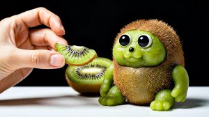 Живые фрукты кушают 😍✨ Невероятно приятная ИИ-анимация как в Мультики!