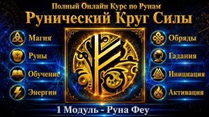 Руна Феу (Феху). Рунический Круг Силы. Полный Курс Обучение Рунам в Онлайне - ведет Юрий Исламов