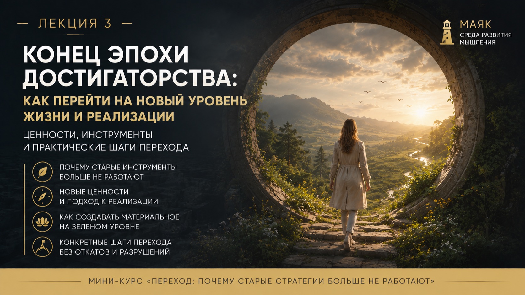 Конец эпохи достигаторства. Третья лекция