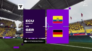 Эквадор - Германия Чемпионат Мира 2026 игра FC26