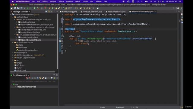 45 - Creating a Service class смотреть онлайн