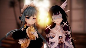 ||mmd x Genshin Impact|| Wannabe |Sandrone||Colombina|