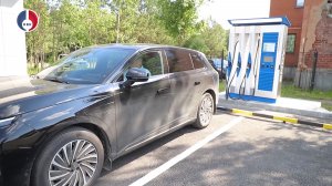 В Южном микрорайоне открылась первая городская зарядная станция для электрокаров
