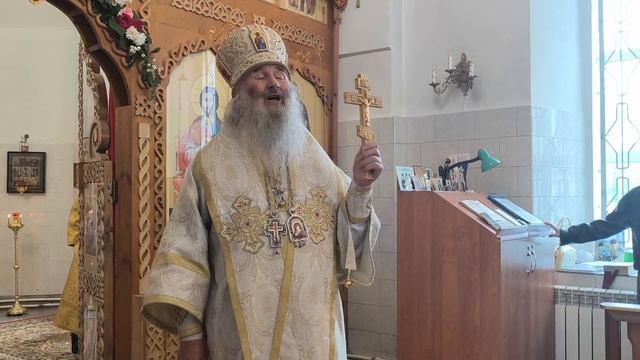 Слово митрополита Иоанна в храме Владимирской иконы Божией Матери с.Кузнецово