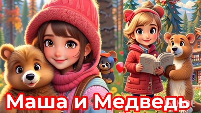 Маша и медведь | Народные сказки | Сказки детям 📚 | #Сказка на ночь 😴 #Аудиосказки 📖 🙂 #детям