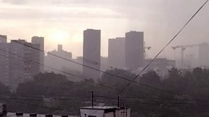 Погода в Москве: идет ливень,ждали целый день ☔