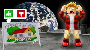 Я ПОПАЛ на ЛУНУ в BROOKHAVEN! (Роблокс БРУКХЕЙВЕН🏡)