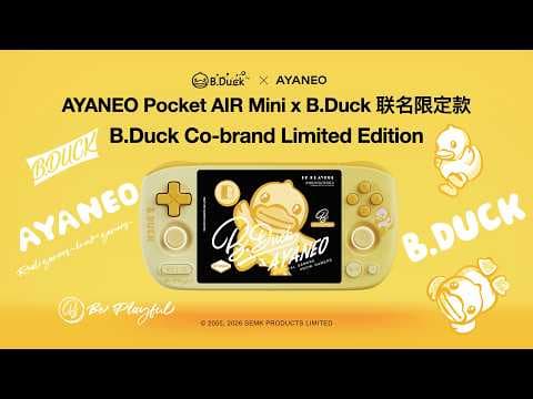 AYANEO Pocket AIR Mini × B.Duck Limited Edition Available Now смотреть онлайн