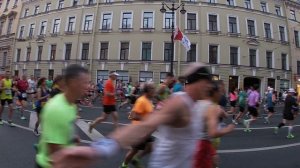 Марафон «Белые ночи» 2024. Старт кластера G на дистанции 42 км
