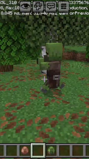 Житель VS деревенский зомби в minecraft | ДимА4 minecraft! #Shorts