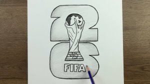 Как шаг за шагом нарисовать логотип Чемпионата мира по футболу FIFA 2026