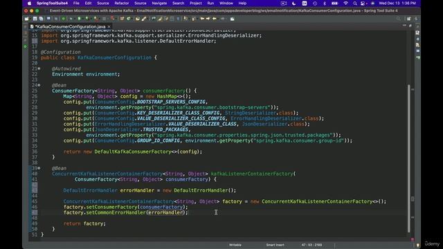 86. Handle errors The DefaultErrorHandler and DeadLetterPublishingRecoverer classes смотреть онлайн