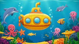 Подводная лодка и Морские Обитатели/Логика для детей/Развивающие Мультики про Подводный Мир