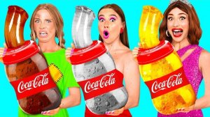 Бедная vs Богатая vs Ультра Богатая еда Челлендж _ Потрясающие Кухонные Лайфхаки BaRaDa Challenge