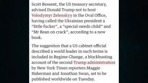 2026-06-21 Starmer to resign as UK tests long-range missiles to attack Moscow.Bessent mocks Zelensky
