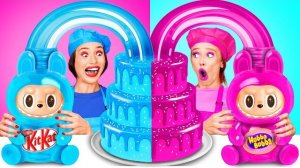Розовое vs Синее Украшение Торта Челлендж _ Смешные Моменты с BaRaDa Challenge