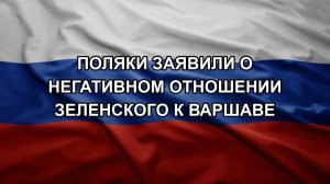 Поляки заявили о негативном отношении Зеленского к Варшаве