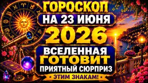 Гороскоп на 23 июня 2026 ✨ Вселенная готовит приятный сюрприз этим знакам!