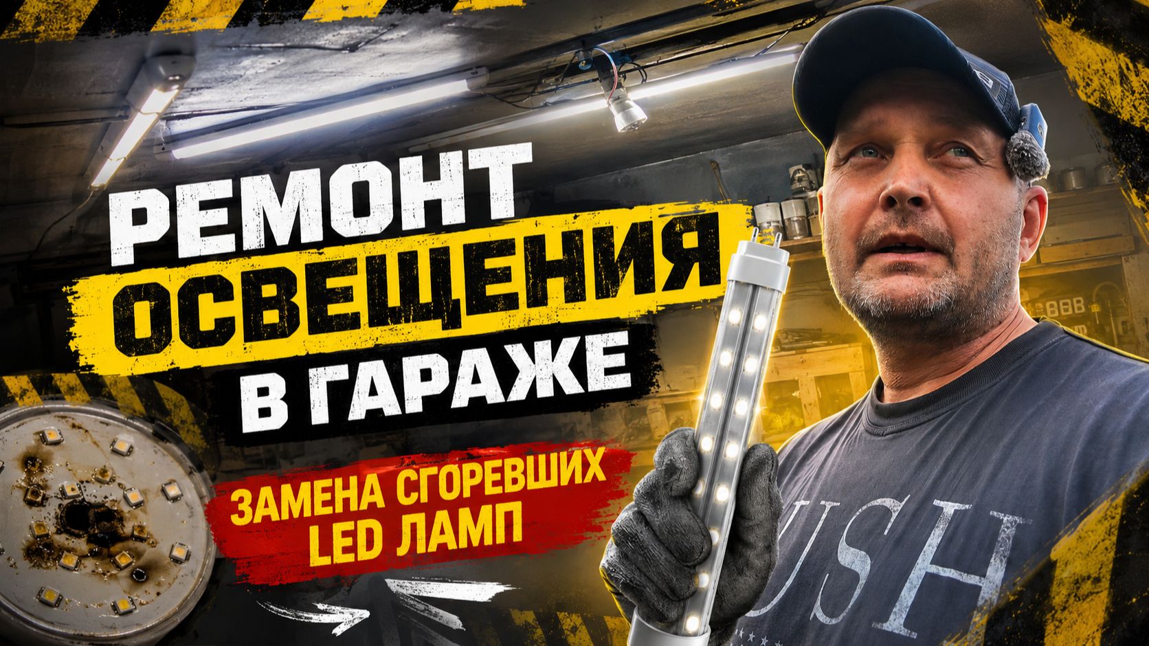 ВОССТАНАВЛИВАЮ ОСВЕЩЕНИЕ В ГАРАЖЕ СВОИМИ РУКАМИ смотреть онлайн