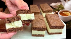 🍮 Без МУКИ! Домашний МОЛОЧНЫЙ ЛОМТИК как Kinder! 🥛🍫Нежнейший десерт за 30 минут