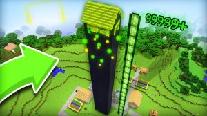 АДМИН ПОСТРОИЛ НЕБОСКРЁБ ИЗ ОПЫТА В НАШЕЙ ДЕРЕВНЕ В МАЙНКРАФТ | Компот Minecraft