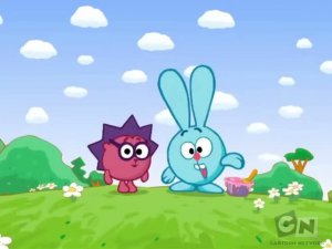Фрагмент Смешариков на Cartoon Network 2008 года