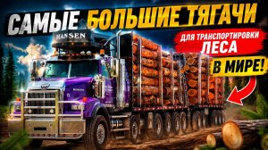 5 Грузовиков – Лесовозов Самые большие тягачи для транспортировки леса в мире