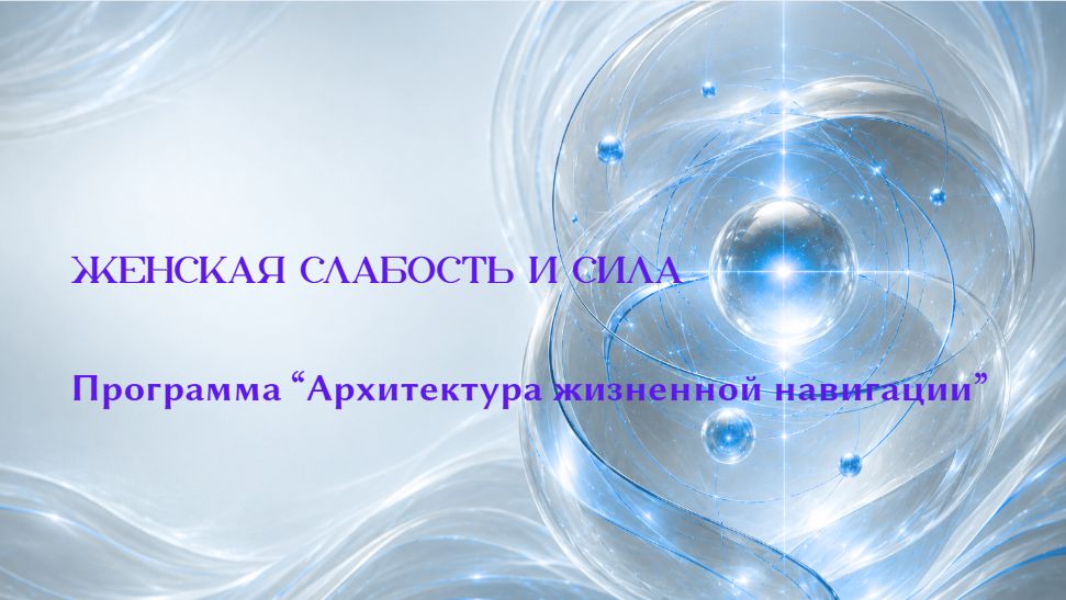 АЖН. Заключительное занятие. Тема по запросу: "Слабость и сила женщины"