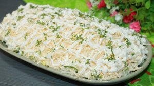 Очень вкусный салат за 10 минут, когда гости на пороге.