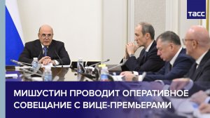 Мишустин проводит совещание с вице-премьерами