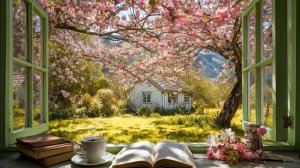 🌸 ТИХОЕ ВЕСЕННЕЕ УТРО У ОКНА • Музыка для Чтения, Учёбы и Спокойной Работы ☕📖