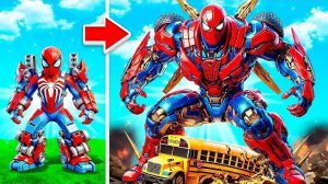 Превращение в Трансформера-ПАУКА в GTA 5