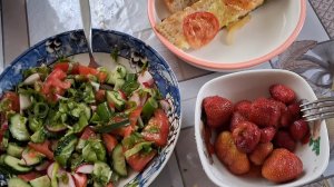 Мой вкусный полезный летний ужин..б