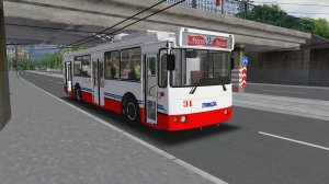 Поездка на ВЗТМ-5284 по маршруту №2 по карте Тверь 3.0