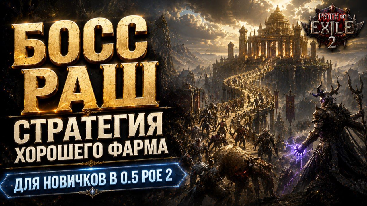 Фарм для новичков в 0.5 - Легкий БОСС РАШШ в Храме Атзири - строй дорогу и сражайся! Path of exile 2 смотреть онлайн