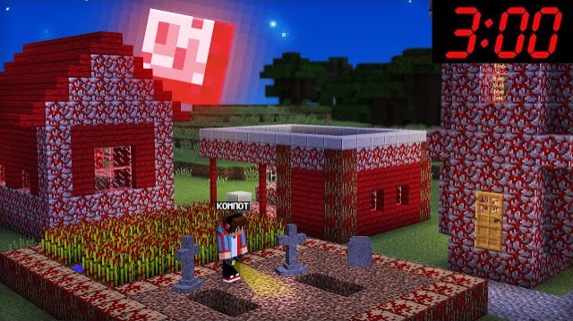 Я ПРОВЁЛ НОЧЬ В ПРОКЛЯТОЙ ДЕРЕВНЕ В МАЙНКРАФТ | Компот Minecraft смотреть онлайн