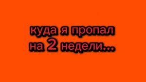 МЕНЯ НЕБЫЛО 2 НЕДЕЛИ...😱 ПОЛНАЯ ПРИЧИНА МОЕЙ ПРОПАЖИ на КАНАЛЕ!!!